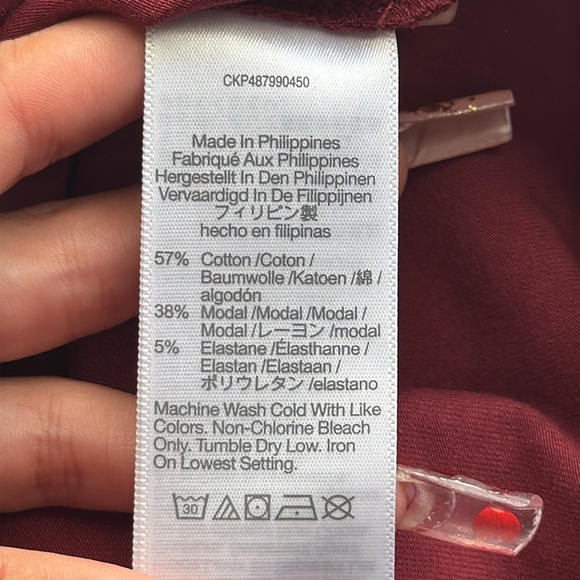 Madewell Short-Sleeve Mockneck Tee Womens XS‎ Red - Picture 6 of 8